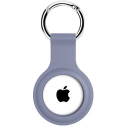 Xccess Keychain Apple AirTag Hoesje Flexibel Siliconen Sleutelhanger - Lavender