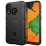 Mobigear Rugged Shield Samsung Galaxy A40 Hoesje Flexibel TPU Backcover Shockproof - Zwart