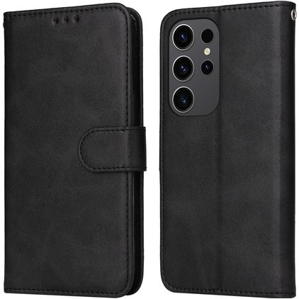 Mobigear Wallet Samsung Galaxy S24 Ultra Hoesje Bookcase Portemonnee - Zwart