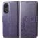 Mobigear Clover OPPO Reno 8T 4G Hoesje Bookcase Portemonnee - Paars