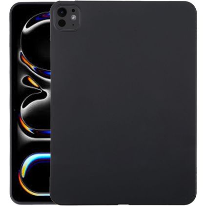 Mobigear Basics Dunne iPad Pro 11 Inch (2024) Hoes Flexibel TPU Backcover - Zwart