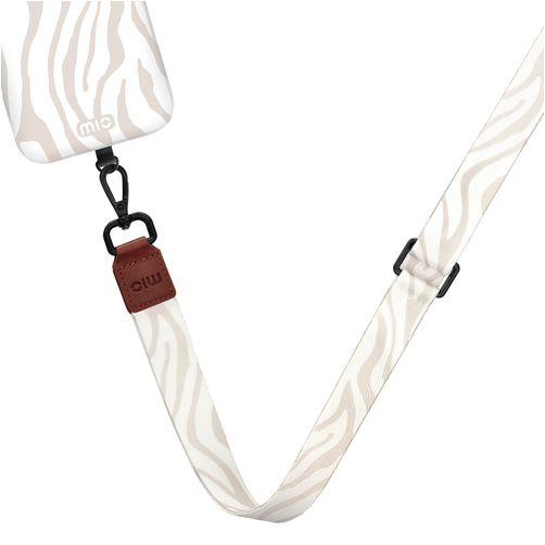 MIO Lanyard Universeel Telefoonkoord Verstelbaar - Sandy Zebra