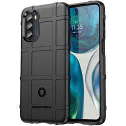 Mobigear Rugged Shield Motorola Moto G52 Hoesje Flexibel TPU Backcover Shockproof - Zwart