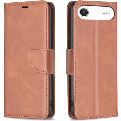 Mobigear Excellent iPhone Air Hoesje Bookcase Portemonnee - Bruin