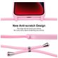 Mobigear Lanyard iPhone 14 Plus Siliconen Hoesje met koord - Roze