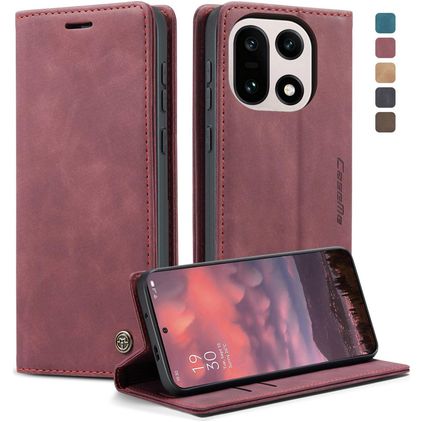 CaseMe 013 OnePlus 15 Hoesje Bookcase Portemonnee - Rood