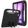 Mobigear AeroArmor iPad Air 13 Inch (2025) Kinder Tablethoes met Handvat + Stylus Houder - Zwart