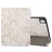 Mobigear Tri-Fold Marble iPad 10 (2022) Hoes Bookcase + Stylus Houder - Wit