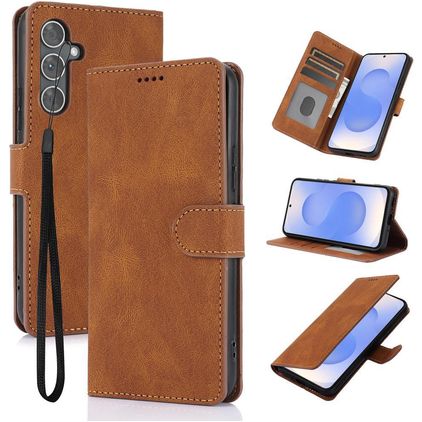 Mobigear Wallet Samsung Galaxy S26 Hoesje Bookcase Portemonnee - Bruin