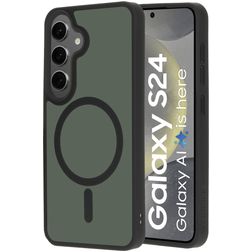 Mobiparts Hardcover Samsung Galaxy S24 MagSafe Hoesje Hardcase Backcover - Satin Black