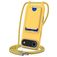 Mobigear Lanyard Card iPhone Air Siliconen Hoesje met koord en Pasjeshouder - Geel