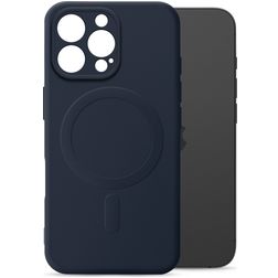 My Style Protective Flex iPhone 16 Pro MagSafe Hoesje Flexibel TPU Backcover - Marineblauw