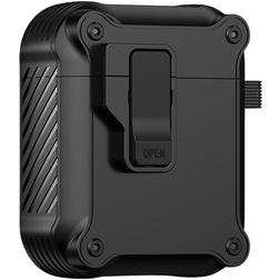 Mobigear Armor Clip Apple AirPods 1 Hardcase Hoesje - Zwart
