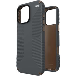 Speck Presidio2 Grip iPhone 16 Pro Max Hoesje Hardcase Backcover Shockproof - Charcoal Grey