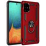 Mobigear Armor Ring Samsung Galaxy A71 Hoesje Hardcase Backcover Shockproof met Ringhouder - Rood