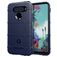 Mobigear Rugged Shield LG K51s Hoesje Flexibel TPU Backcover Shockproof - Blauw
