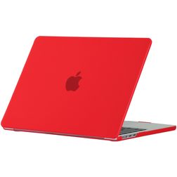 Mobigear Matte MacBook Air 15 Inch (2023-2025) Hoes Hardshell Laptopcover MacBook Case - Rood - Model A2941 / A3114 / A3241