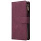 Mobigear Zipper OnePlus 8 Pro Hoesje Bookcase Portemonnee - Rood