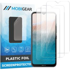 Mobigear Nokia C21 Plus Screenprotector Folie - Case Friendly (3-Pack)