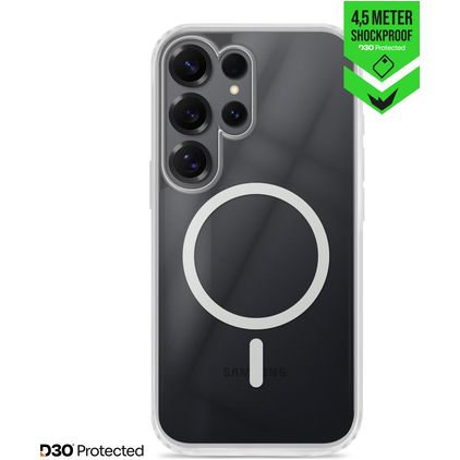 Striker X-Core Xtreme Impact Doorzichtig Samsung Galaxy S25 Ultra MagSafe Hoesje Hardcase Backcover Shockproof - Transparant