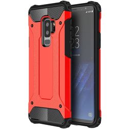 Mobigear Outdoor Samsung Galaxy S9 Plus Hoesje Hardcase Backcover Shockproof - Rood