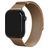 Mobilize RVS Milanese Apple Watch Bandje Magneetsluiting - 49/46/45/44 mm - Roségoud