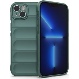 Mobigear Bumpy iPhone 14 Plus Hoesje Flexibel TPU Backcover - Groen