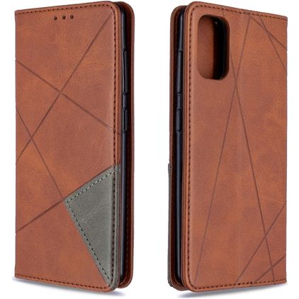 Mobigear Rhombus Slim Samsung Galaxy A41 Hoesje Bookcase - Bruin