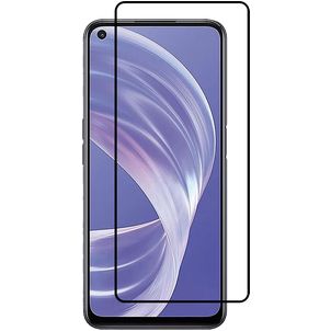 Mobigear Premium OPPO A73 5G Glazen Screenprotector - Case Friendly - Zwart