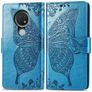 Mobigear Butterfly Nokia 6.2 Hoesje Bookcase Portemonnee - Blauw