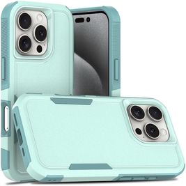 Mobigear Heavy Armor iPhone 16 Pro Hoesje Hardcase Backcover Shockproof - Groen