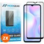 Mobigear Premium Xiaomi Redmi 9A Glazen Screenprotector - Case Friendly - Zwart (2-Pack)