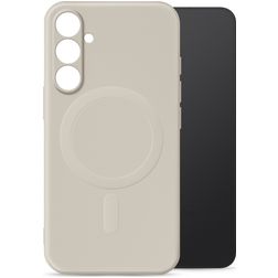 My Style Protective Flex Samsung Galaxy S26 Plus MagSafe Hoesje Flexibel TPU Backcover - Antique White