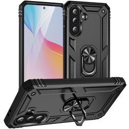 Mobigear Armor ring Samsung Galaxy A36 Hoesje Hardcase Backcover Shockproof met Ringhouder - Zwart