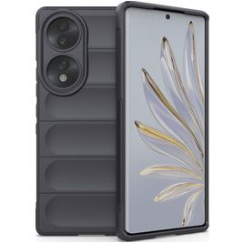 Mobigear Bumpy HONOR 70 Hoesje Flexibel TPU Backcover - Dark Grey