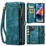 Caseme 008 iPhone 15 Hoesje Uitneembare 2in1 Bookcase Portemonnee - Blauw
