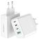 Mobilize Wall Charger 4 USB Oplader Power Delivery 140W - Wit