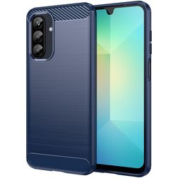 Mobigear Brushed Slim Samsung Galaxy A26 Hoesje Flexibel TPU Backcover - Blauw