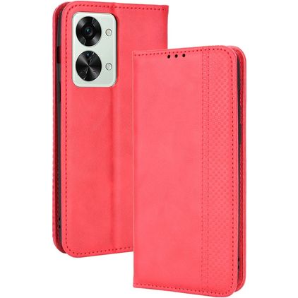 Mobigear Sensation OnePlus Nord 2T 5G Hoesje Bookcase Portemonnee - Rood