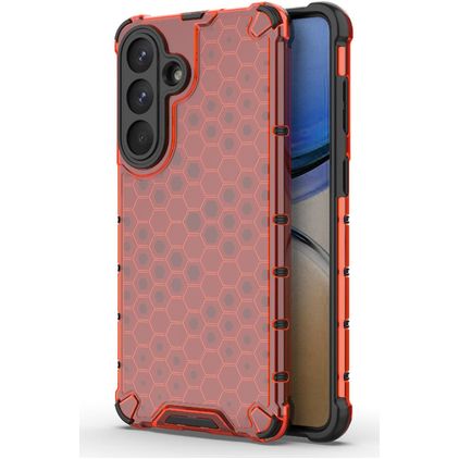 Mobigear Honeycomb Samsung Galaxy S26 Plus Hoesje Hardcase Backcover Shockproof - Rood