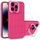 Mobigear Cube iPhone 14 Pro Hoesje Hardcase Backcover met Standaard - Magenta