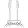 Mobilize USB-C naar Apple Lightning Kabel MFI 1 m - Wit