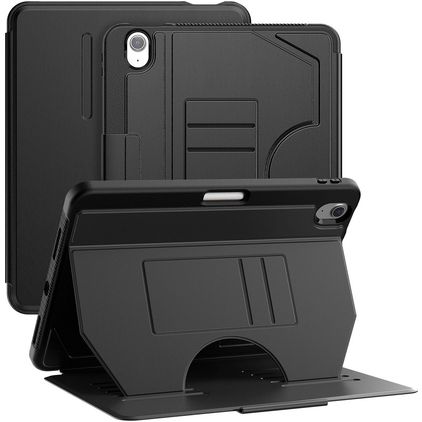 Mobigear Magnetic Folio iPad Air 11 Inch (2025) Hoes Bookcase + Stylus Houder - Zwart