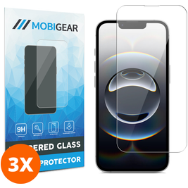 Mobigear iPhone 17e Glazen Screenprotector - Case Friendly (3-Pack)