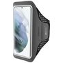 Mobiparts Comfort Fit Telefoonhouder Hardlopen Samsung Galaxy S21 Sport Hoesje Neopreen Sportarmband - Zwart