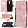 Mobigear Butterfly Xiaomi Redmi 9 Hoesje Bookcase Portemonnee - Roségoud