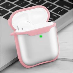 Mobigear Shockproof Apple AirPods 2 Hoesje Flexibel TPU - Roze