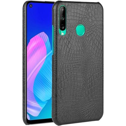 Mobigear Croco Huawei P40 Lite E Hoesje Hardcase Backcover - Zwart