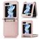 Mobigear Excellent Samsung Galaxy Z Flip 5 Hoesje Hardcase Backcover met Pasjeshouder - Roségoud