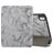 Mobigear Tri-Fold Marble iPad Air 11 Inch (2025) Hoes Bookcase + Stylus Houder - Grijs